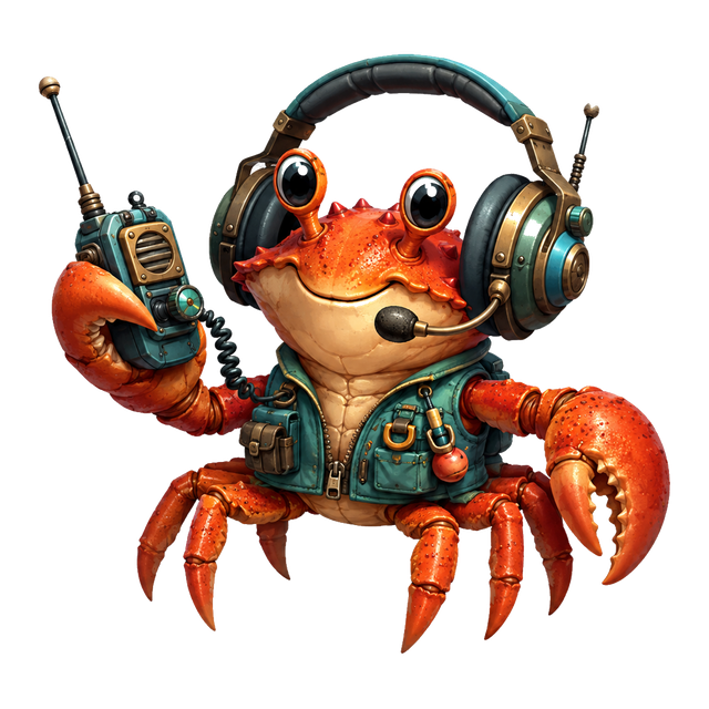 Krab, the Krabs Lagoon room operator avatar